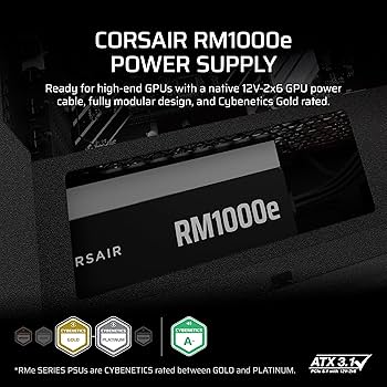 の*き様 Corsair RM1000e フルモジュラー電源 RMe Series RM1000e Fully Modular Low-Noise ATX Power Supply